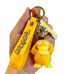 Psyduck Pokémon 3D Keychain Wrist Strap Bag Charm